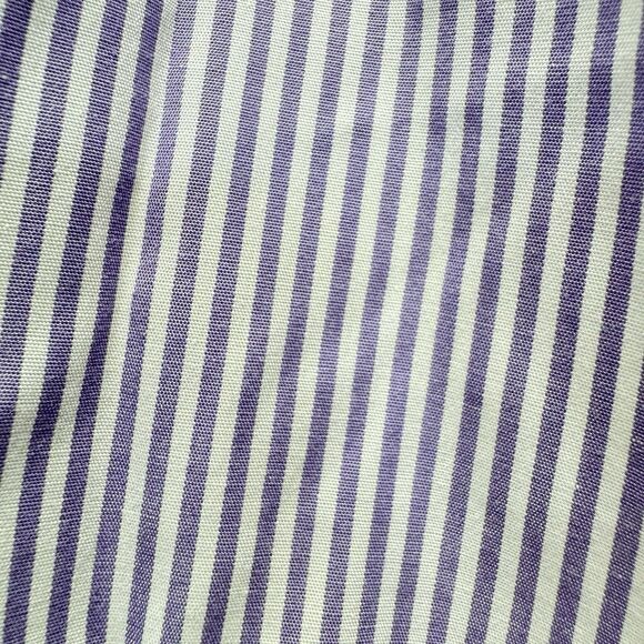 Lauren Ralph Lauren Shirt Mens 16 32/33 Purple Striped Long Sleeve Button Up - Picture 4 of 6